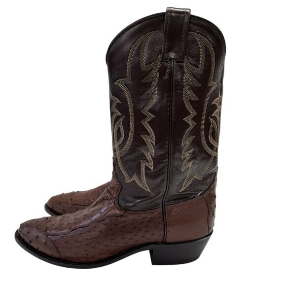 Tony Lama Full Quill Ostrich Western Cowboy Boots SIZE 11D Made in USA main image 13